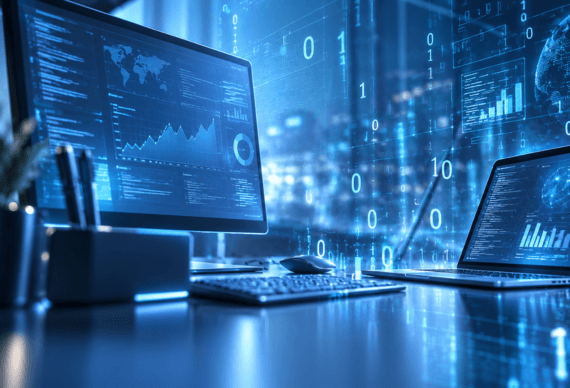AI neural network processing business data